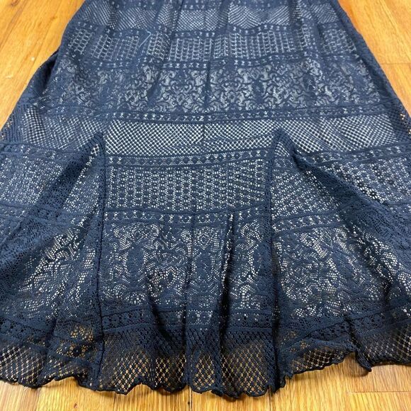 Ideology Black And Cream Mesh Net Dress Size M - Picture 6 of 7